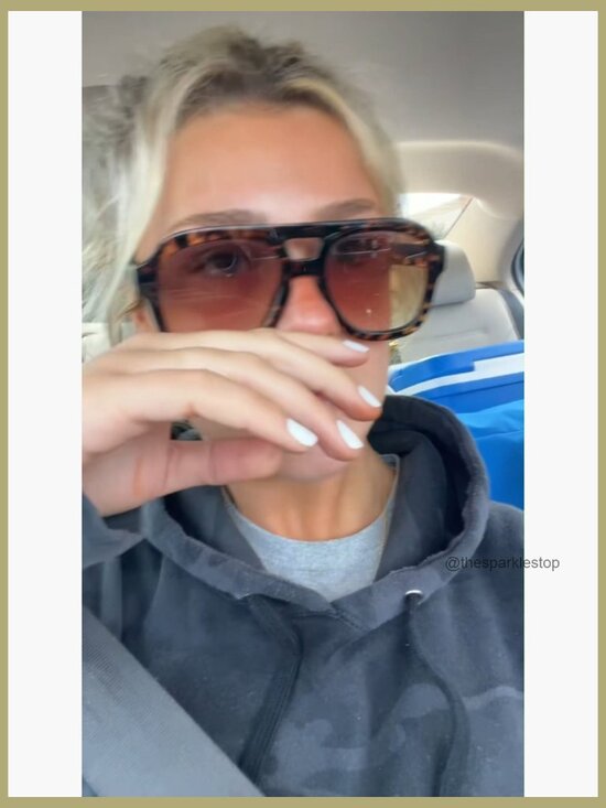 Oversized Flat Top Sunglasses, Retro Chunky Aviator Style with Double Bridge